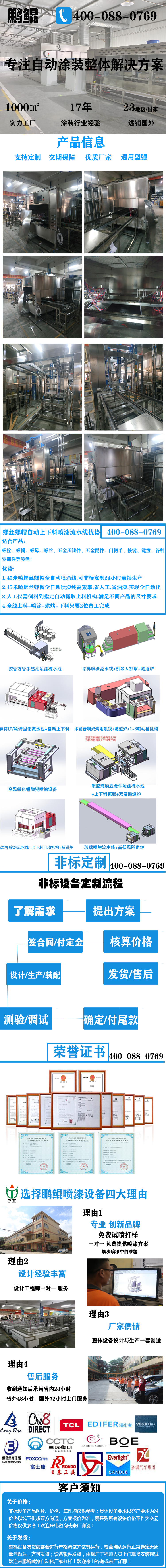 螺絲螺帽自動上下料噴漆流水線
