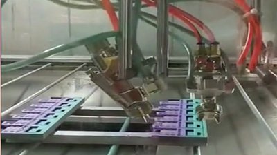 計算機(jī)外殼漸變色噴涂線