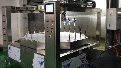 燈罩六等分四工位六軸智能?chē)娖嵩O(shè)備