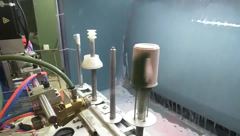 馬克杯四軸聯動噴釉設備