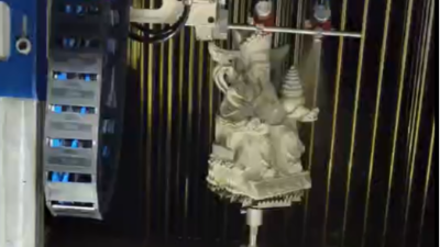 佛像三工位六軸聯(lián)動噴漆設備