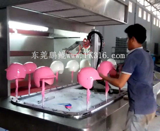 安全帽自動噴漆機1