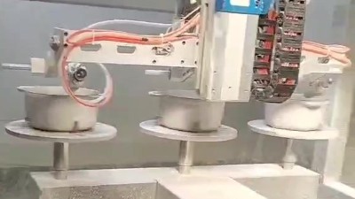 琺瑯鍋具八軸自動噴釉設備
